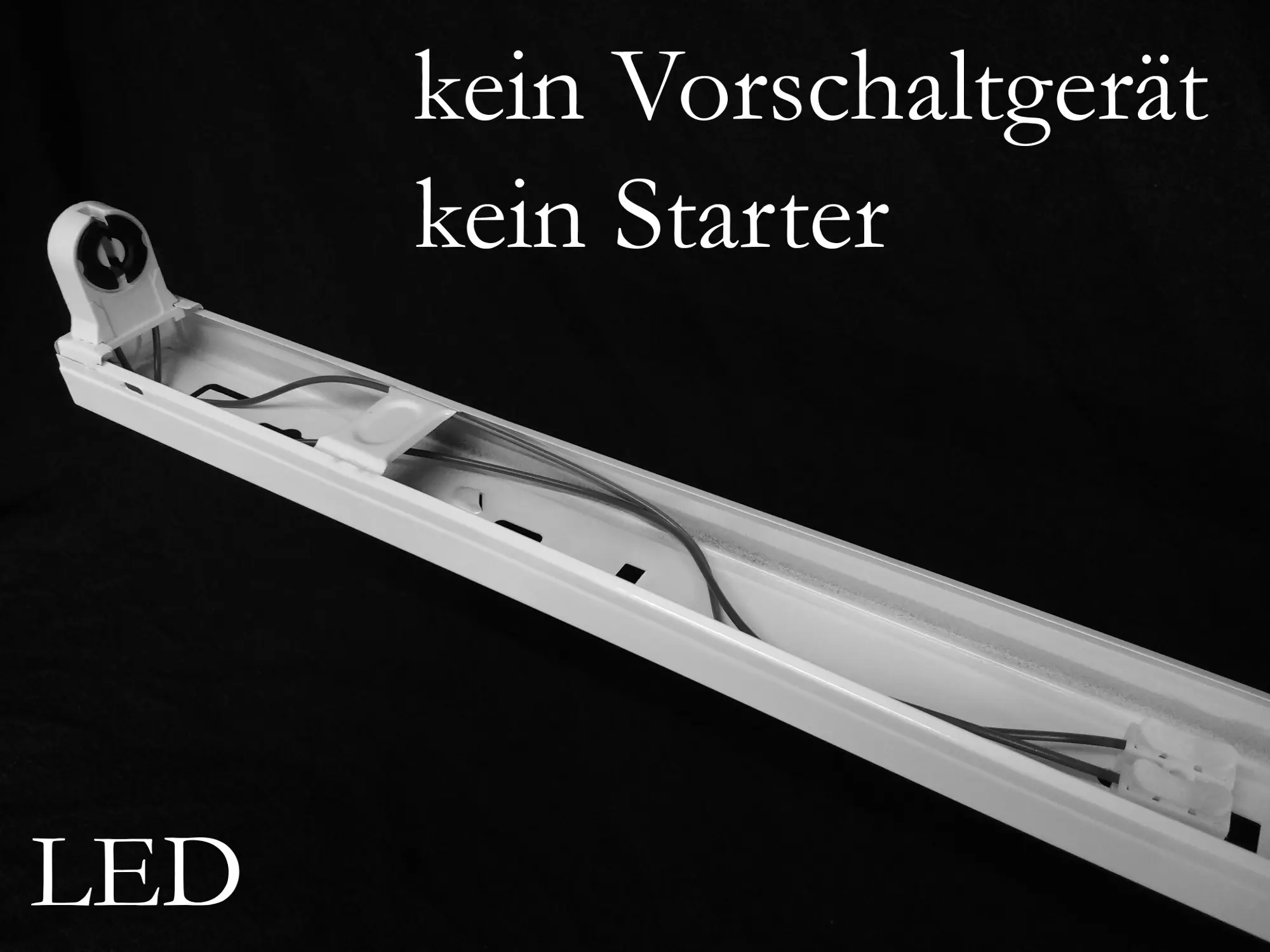 Halterung für LED-Leuchtstoffröhren