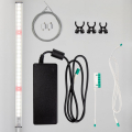 Lieferumfang Growality Aurora Bundle: LED-Leiste, Treiber, Montage-Clips, Drahtseilaufhängung und Verbindungskabel